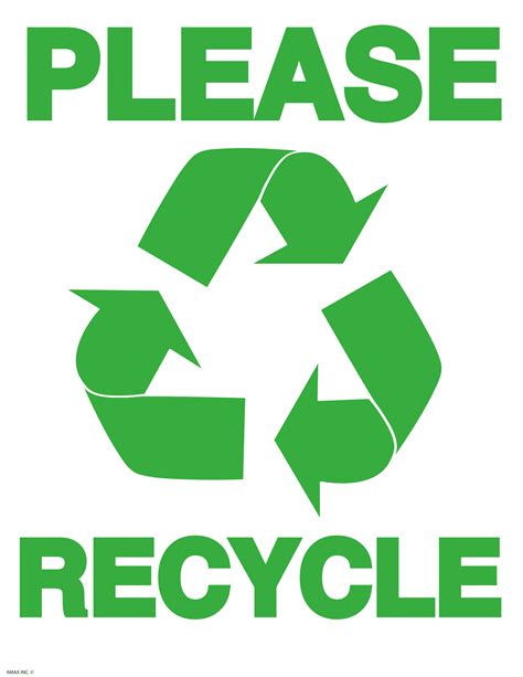 Printable Recycling Symbols